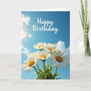 Sweet Birthday White Blossom Card