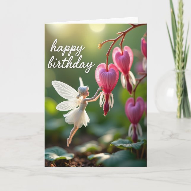 Sweet Birthday Winged Figure Card (Front)