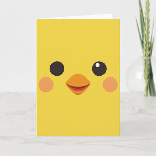 Sweet Birthday Yellow Chick Card