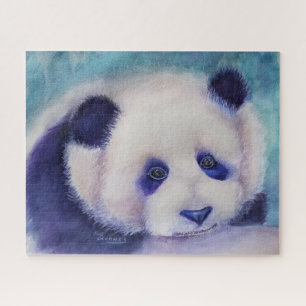 Sweet Black and White Panda Bear Jigsaw Puzzle