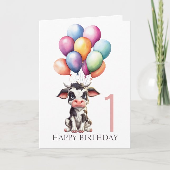 Sweet Black Cow Card (Front)