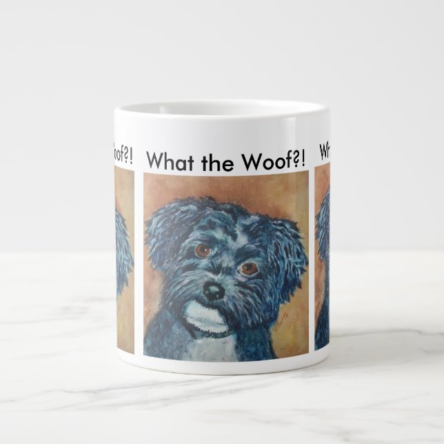 SWEET BLACK HAVANESE LARGE COFFEE MUG (Front)