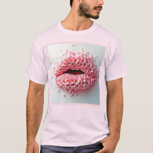 Sweet Bloom Lips Art T-Shirt