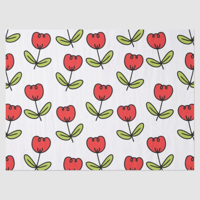 Sweet Bloom Pattern Tissue Paper (Front)