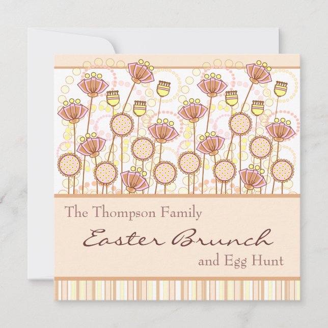 Sweet Blooms Easter Invitation (Front)