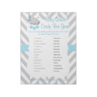 Sweet Blue and Grey Elephant Baby Shower - Game