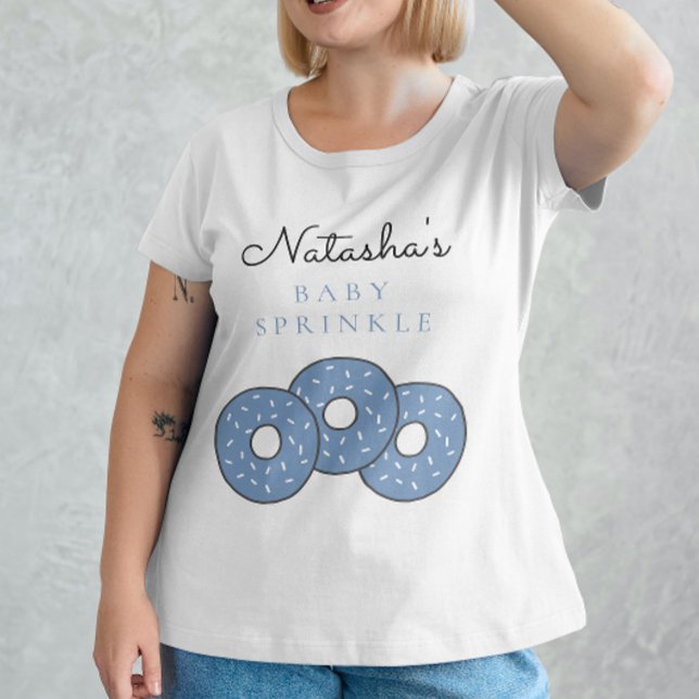 Sweet Blue Doughnuts Baby Shower Sprinkle T-Shirt (Creator Uploaded)