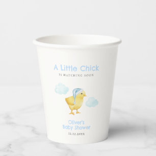 Sweet Blue Sky Cloud Little Chicken Baby Shower  Paper Cups