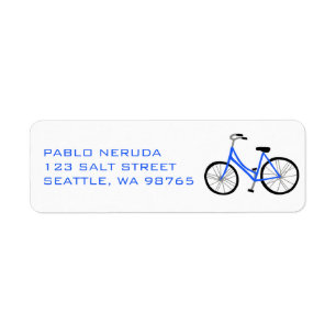 Sweet Blue Vélo Vélo CUSTOM Adresse postale