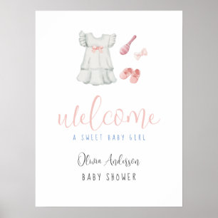 Sweet Boho fille tenue Baby shower Affiche de bien