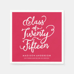 Sweet Boho in Red Personalized Paper Napkins