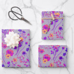 Sweet Bold Neon Pink & Purple Watercolor Flowers Wrapping Paper Sheet<br><div class="desc">Infuse your gift-giving with the enchanting charm of our Hot Pink Pastels Watercolor Wildflower Meadow Wrapping Paper Sheets. Perfect for birthdays, baby showers, and any special occasion, these sheets feature a vibrant array of hand-painted wildflower designs in soft rainbow pastels. The beautiful blend of colours and delicate botanical patterns create...</div>