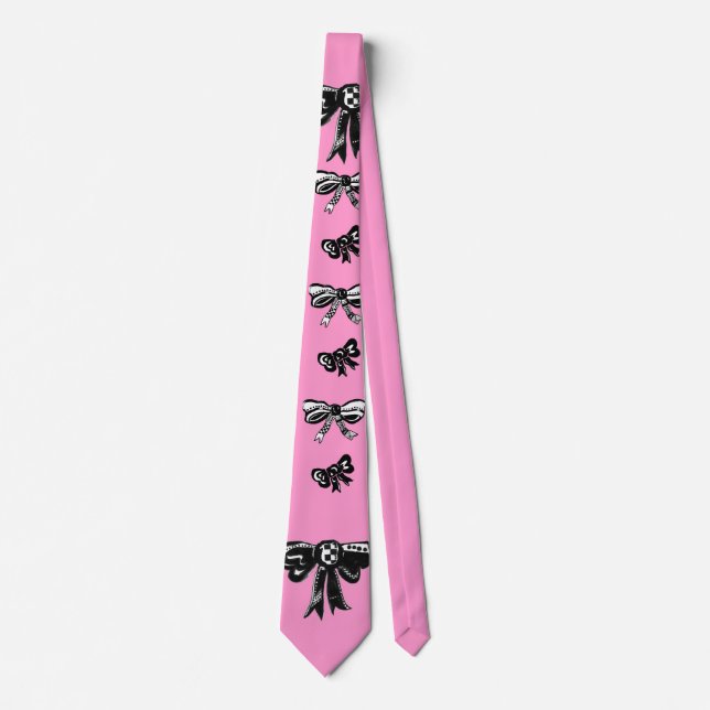 Sweet Bows Tie (Pink Elephant) (Front)