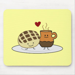 Sweet Bread and Hot Chocolate Pan caliente Mexican Mouse Pad
