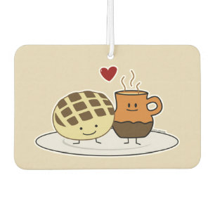 Sweet Bread Hot Chocolate Pan dulce Mexican concha Car Air Freshener