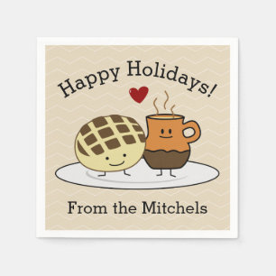 Sweet Bread Hot Chocolate Pan dulce Mexican concha Napkin