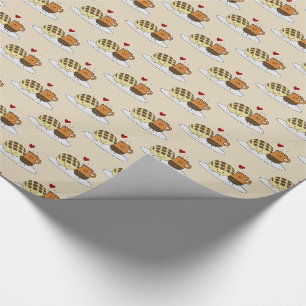 Sweet Bread Hot Chocolate Pan dulce Mexican concha Wrapping Paper