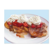 Sweet Bread With Strawberries And Cream