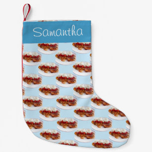Sweet Bread With Strawberries And Cream Small Christmas Stocking