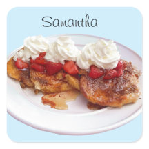 Sweet Bread With Strawberries And Cream