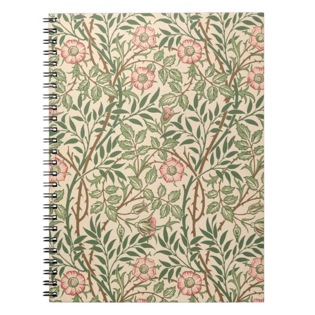 'Sweet Briar' design for wallpaper, printed by Joh Notebook (Front)