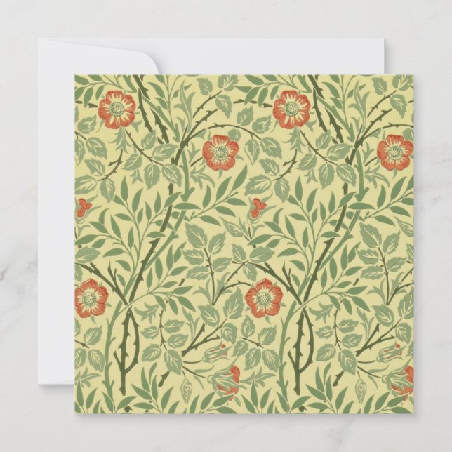 Sweet Briar Pattern (by William Morris) Card (Front)