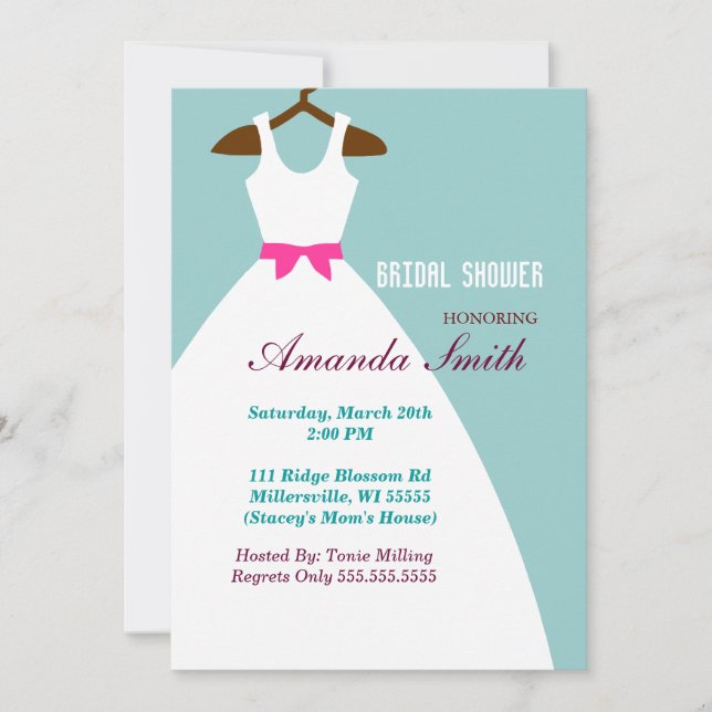 Sweet Bridal Shower Invitation (Front)
