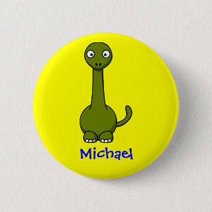 Sweet brontosaurus 2 inch round button