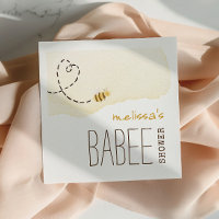 Sweet Bumble Bee Babee Shower Napkins