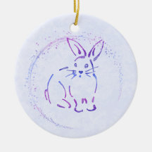 Sweet Bunny Rabbit - Add Text to Watercolor Style