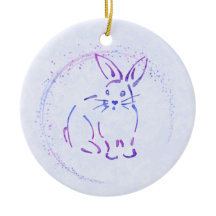 Sweet Bunny Rabbit - Add Text to Watercolor Style