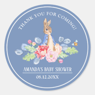 Sweet Bunny Thank You Baby Shower Favour Stickers