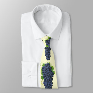 Sweet burgundy or  blue grapes for Wine Lover Tie