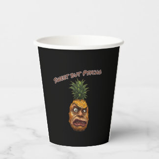 Sweet but Psycho Pineapple Paper Cups