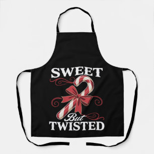 Sweet But Twisted Candy Cane Christmas Holiday Apron