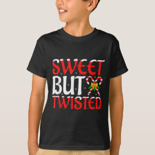 Sweet But Twisted Funny Candy Cane Christmas T-Shirt