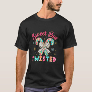 Sweet But Twisted Funny Christmas Candy Cane T-Shirt