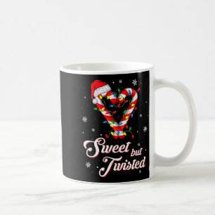 Sweet But Twisted Funny Christmas Candy Cane Xmas Coffee Mug
