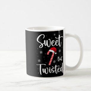 Sweet But Twisted Funny Christmas Candy Cane Xmas Coffee Mug