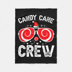 Sweet But Twisted Funny Christmas Candy Cane Xmas Fleece Blanket