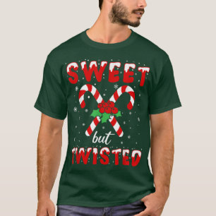 Sweet But TwistedChristmas Candy Cane 1629 T-Shirt