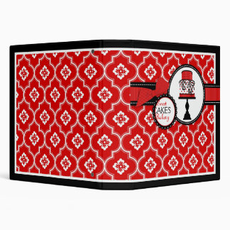 Sweet Cake 1.5 inch Binder Red