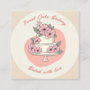 Sweet Cake Bakery Business Card