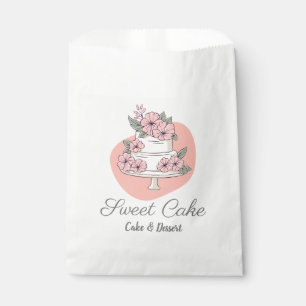 Sweet Cake Bakery Cake & Dessert Logo Favour Bag