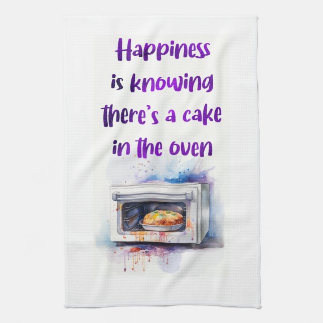 Sweet cake design kitchen towel (Vertical)