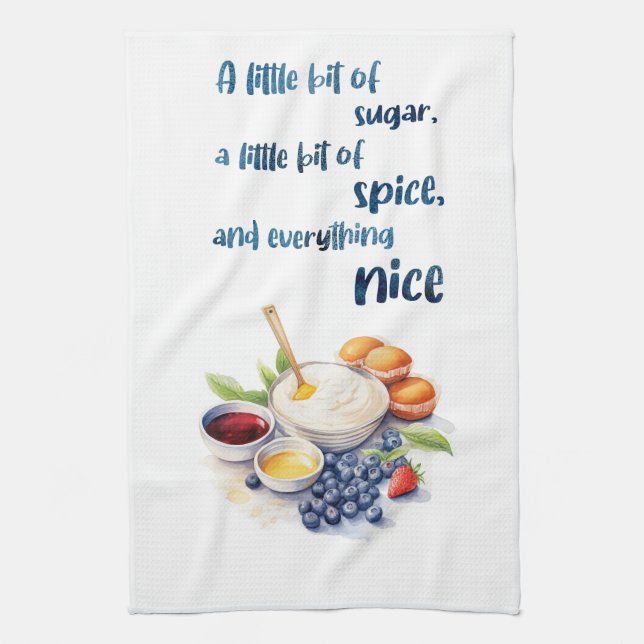Sweet cake design kitchen towel (Vertical)