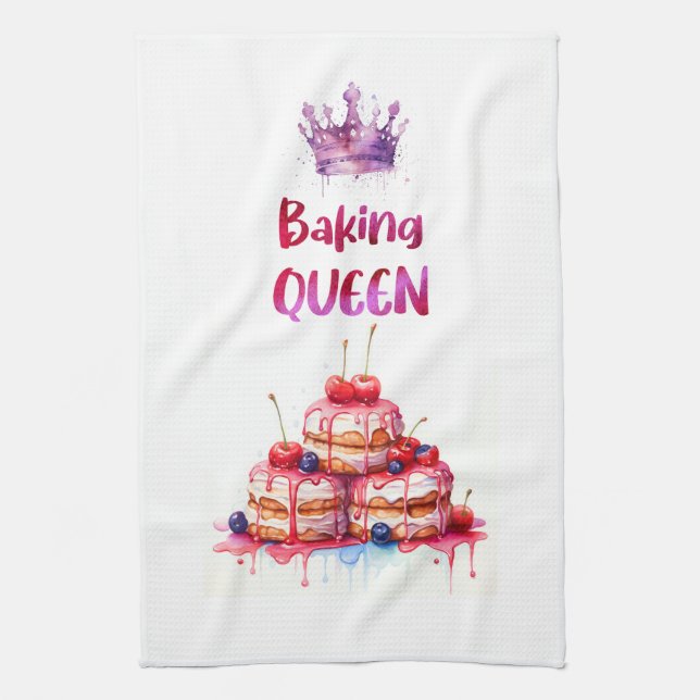 Sweet cake design kitchen towel (Vertical)