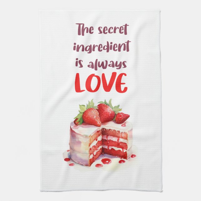Sweet cake design kitchen towel (Vertical)