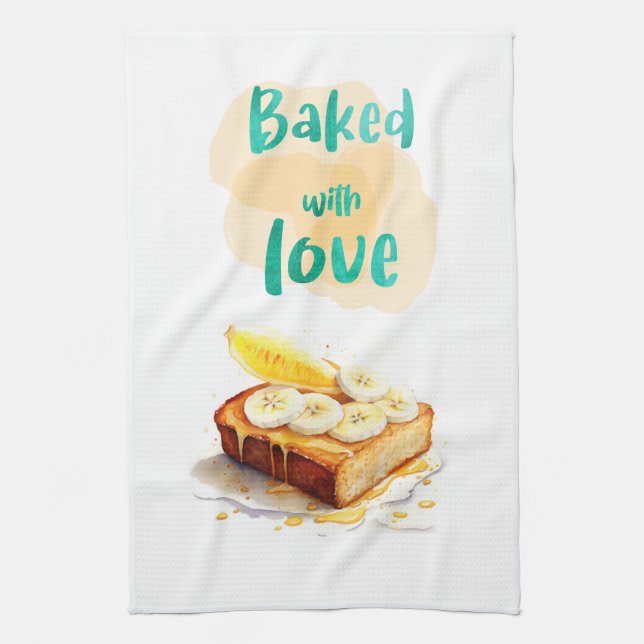 Sweet cake design kitchen towel (Vertical)