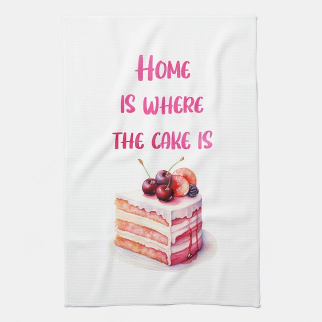 Sweet cake design kitchen towel (Vertical)
